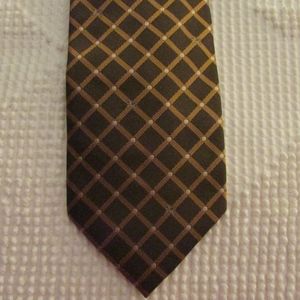Burberry London Mens Silk Tie Insignia Design